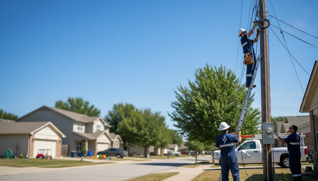 Residential electrician providing installation services in Oak Brook, IL